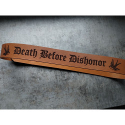 Pasek skórzany Death Before Dishonor 