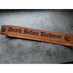 Pasek skórzany Death Before Dishonor 