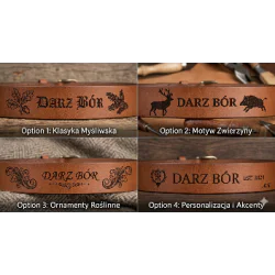 Pasek skórzany Darz Bór 