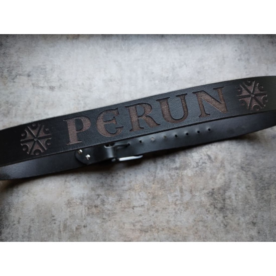 Pasek skórzany Perun Grawer Skóra bydlęca