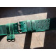 Pasek Motocyklowy 6cm – Zielona Skóra Licowa (Grubość 4mm)