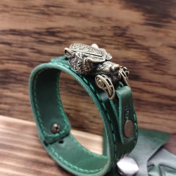 Bransoleta skórzana Niedźwiedź