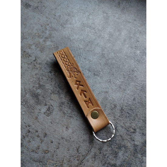 Brelok Runy skórzany ręcznie wykonany