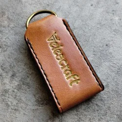 Brelok Weles z kieszonką na banknot skórzany ręcznie wykonany