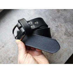 Skórzany pas do spodni 115cm-120 cm BEZ WZORU ręcznie wykonany