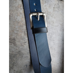 Skórzany pasek męski Blue 120cm