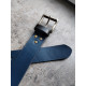 Skórzany pasek męski Blue 120cm