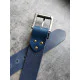 Skórzany pasek męski Blue 120cm
