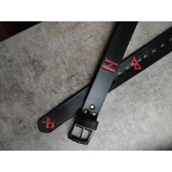 Skórzany pas do spodni 120 cm Krwawe Runy