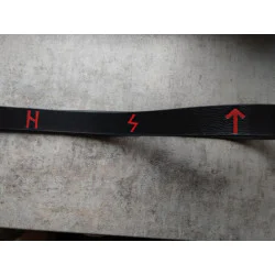 Skórzany pas do spodni 120 cm Krwawe Runy