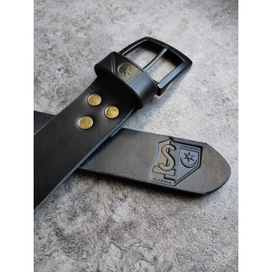 Skórzany pas do spodni Siarka Tarnobrzeg