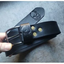 Skórzany pas do spodni 115cm-120 cm Spartan ręcznie wykonany