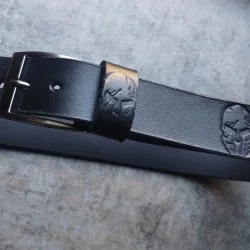 Skórzany pas do spodni 115cm-120 cm Spartan ręcznie wykonany