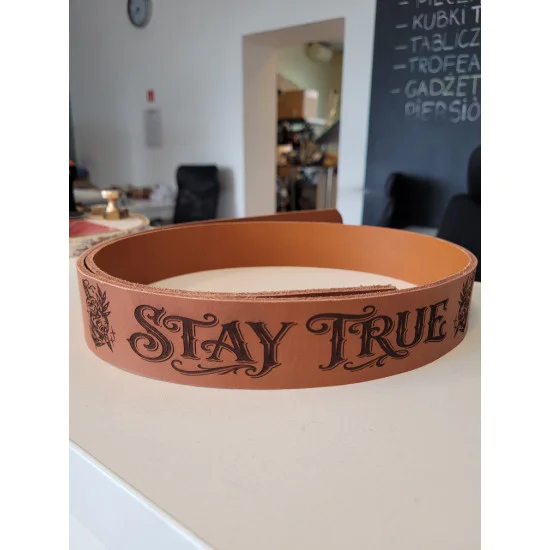 Skórzany pas do spodni 120 cm Stay True