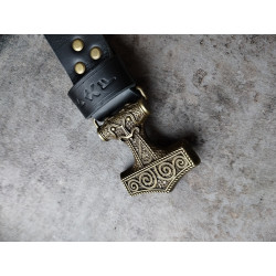 Skórzany pas do spodni Thor