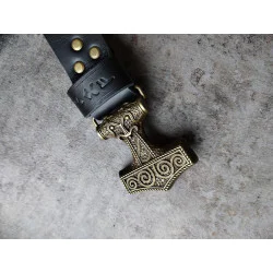 Skórzany pas do spodni Thor