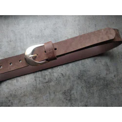 Skórzany pasek damski Vintage Maya Cappuccino 110cm