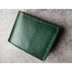Portfel Godło Sił Zbrojnych zielona skóra