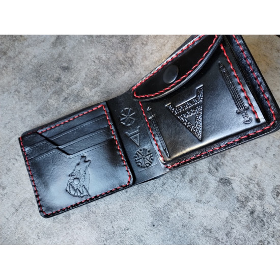 Portfel Swarga Miecze czarny