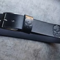 Skórzany pas do spodni 115cm-120 cm Spartan ręcznie wykonany