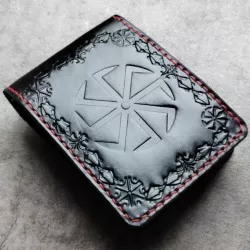 Skórzany portfel Swarga ręcznie wykonany ze skóry Ponte Wax